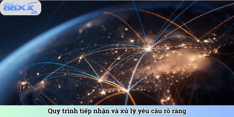 Quy trình tiếp nhận và xử lý yêu cầu rõ ràng